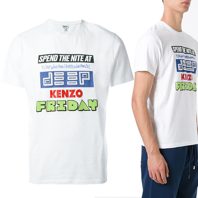 17SS 겐조 그래픽 프린트 티셔츠(화이트)(국내배송 새제품 5TS018 4SA 01)