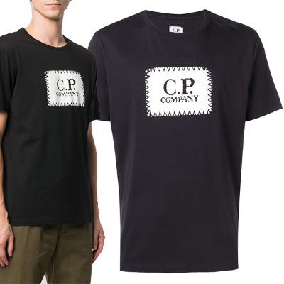 CP COMPANY 로고 프린트 티셔츠 06CMTS042A 005100W 999