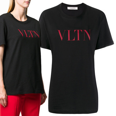 발렌티노 VLTN 로고 티셔츠 SB3MG07D 3V6 0NR