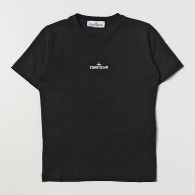스톤아일랜드 쥬니어 그래픽 로고 티셔츠 블랙 21055 (8,10)
